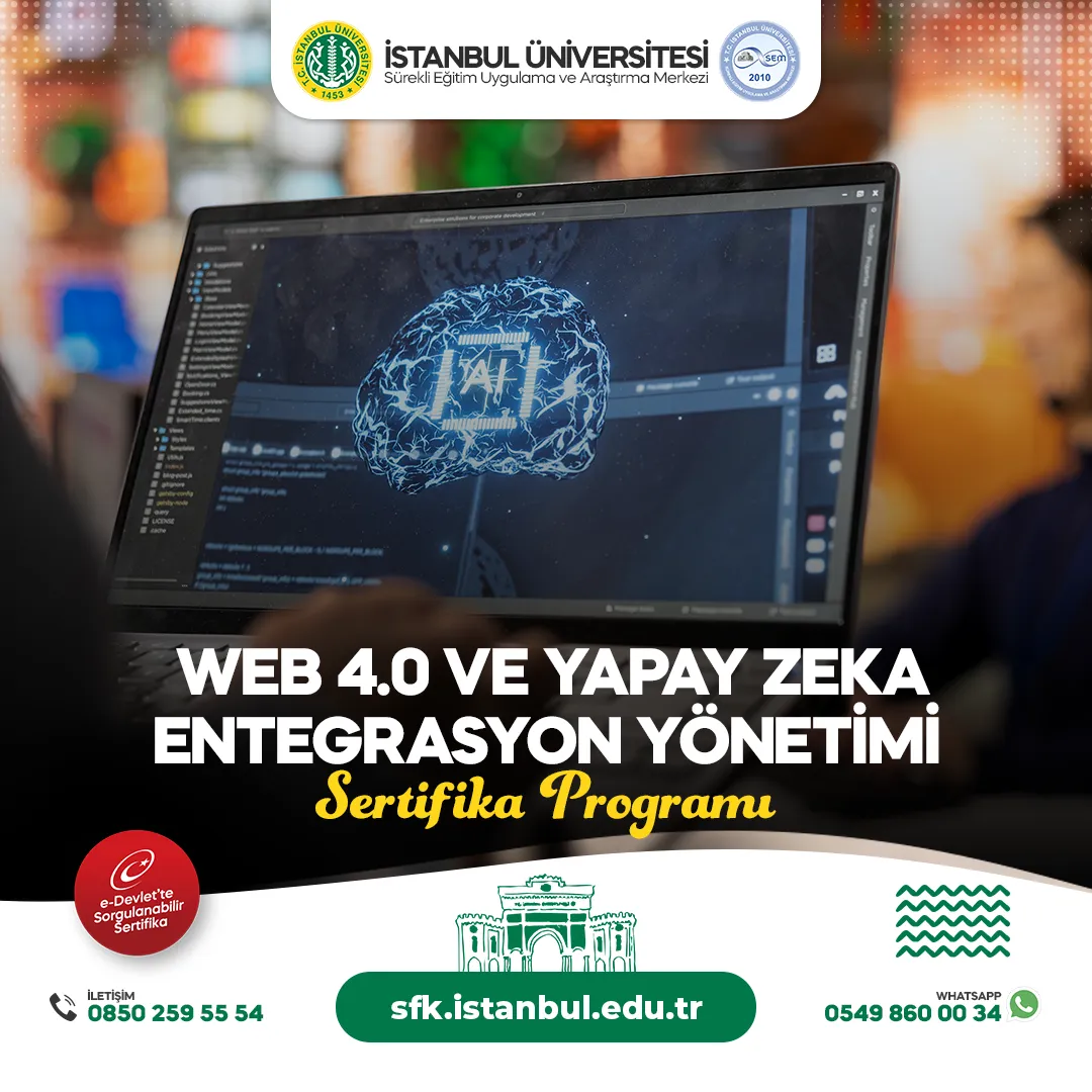 Web 4.0 ve Yapay Zeka Entegrasyon Yönetimi Sertifika Programı
